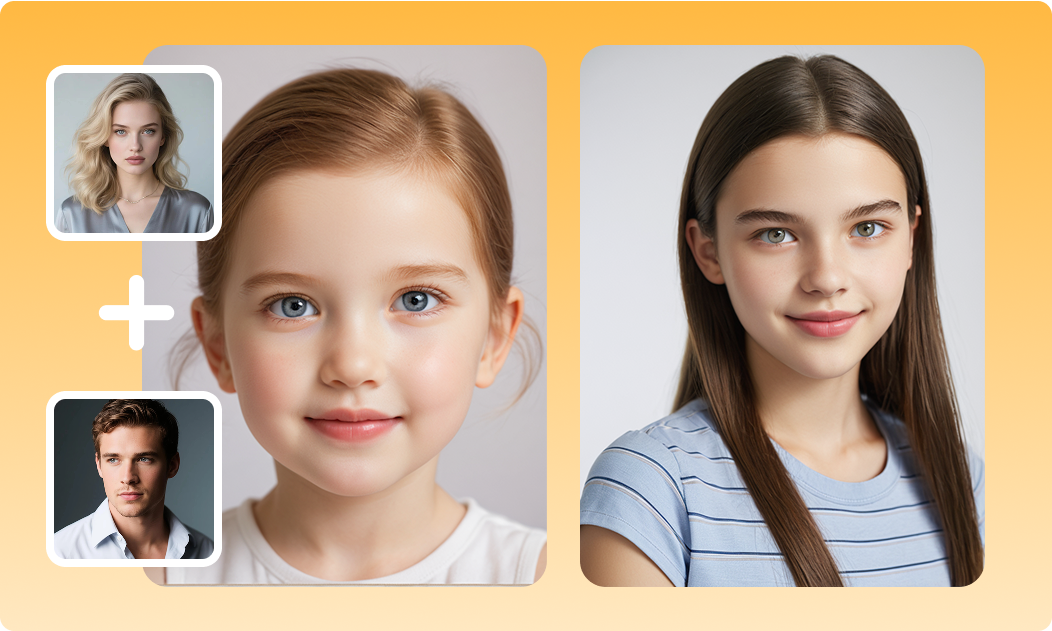 Customize baby gender and age with AI