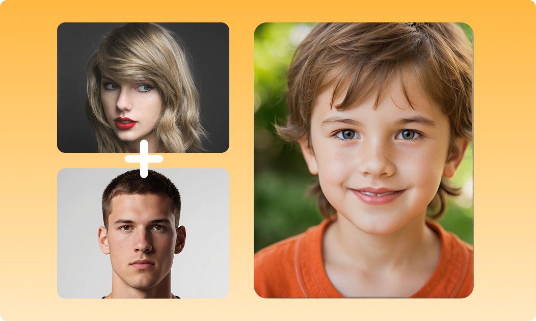 Mix your face with celebrities for baby generation